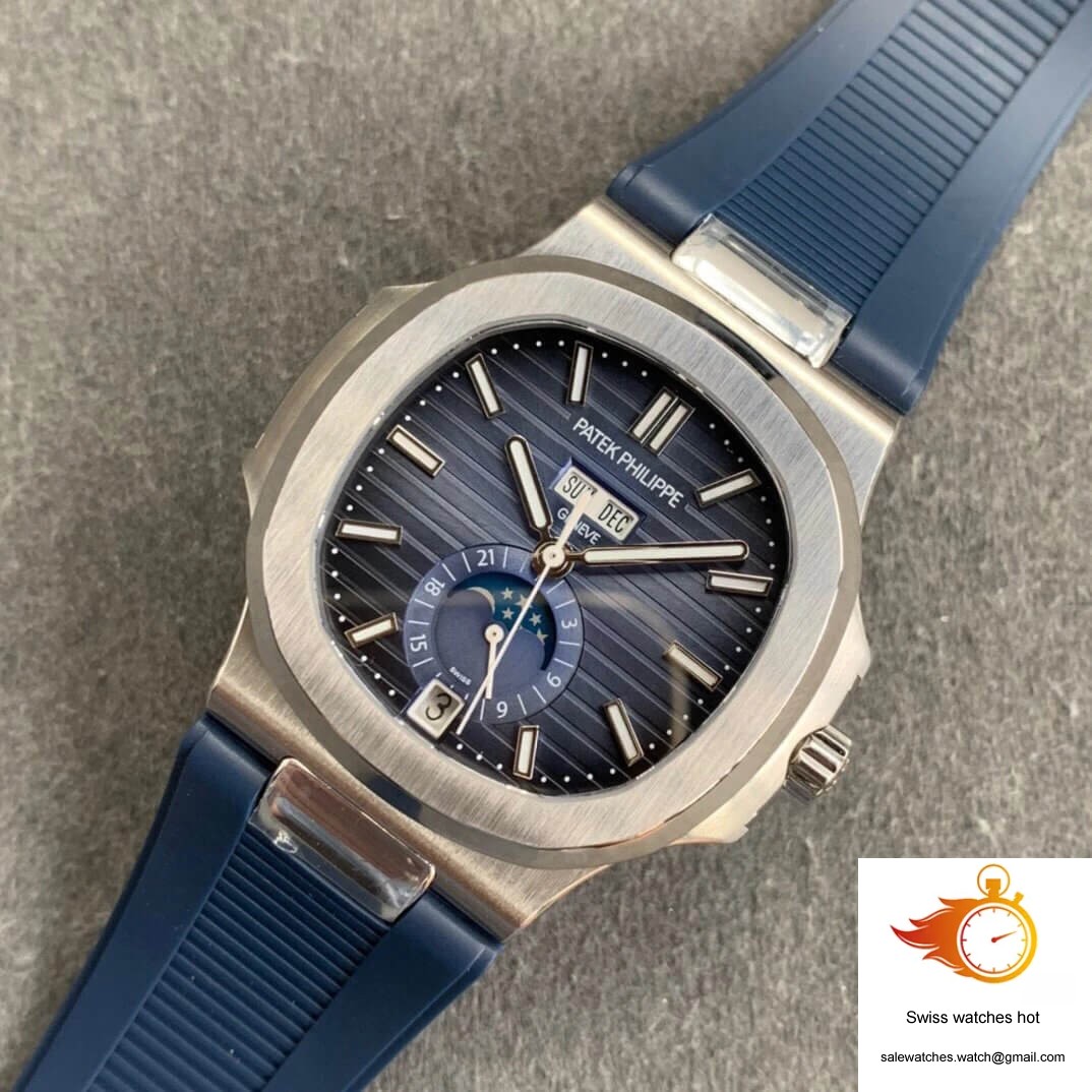 Patek Philippe Nautilus 5726 Moonphase GR Factory V2 Blue Dial 9 Patek Philippe Nautilus 5726 Moonphase GR Factory V2 Blue Dial 9