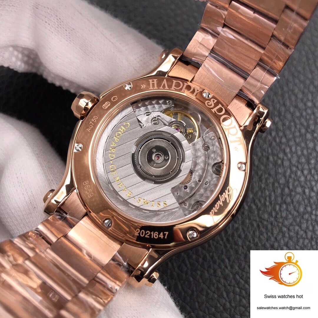 Chopard Happy Diamonds 274808-5004 YF Factory Rose Gold Silver Dial 9 Chopard Happy Diamonds 274808-5004 YF Factory Rose Gold Silver Dial 9