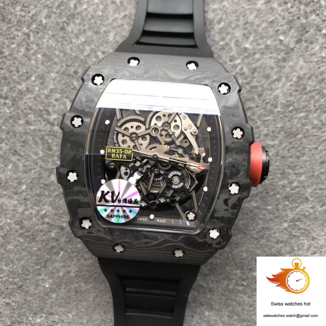 Richard Mille RM35-02 KV Factory V3 Carbon Fiber Black Strap 9 Richard Mille RM35-02 KV Factory V3 Carbon Fiber Black Strap 9