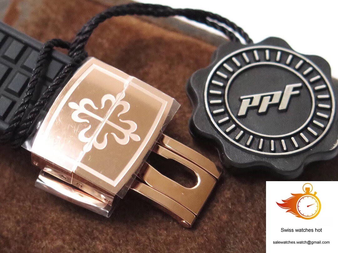 Patek Philippe Aquanaut PPF Factory Rose Gold Black Dial 9 Patek Philippe Aquanaut PPF Factory Rose Gold Black Dial 9