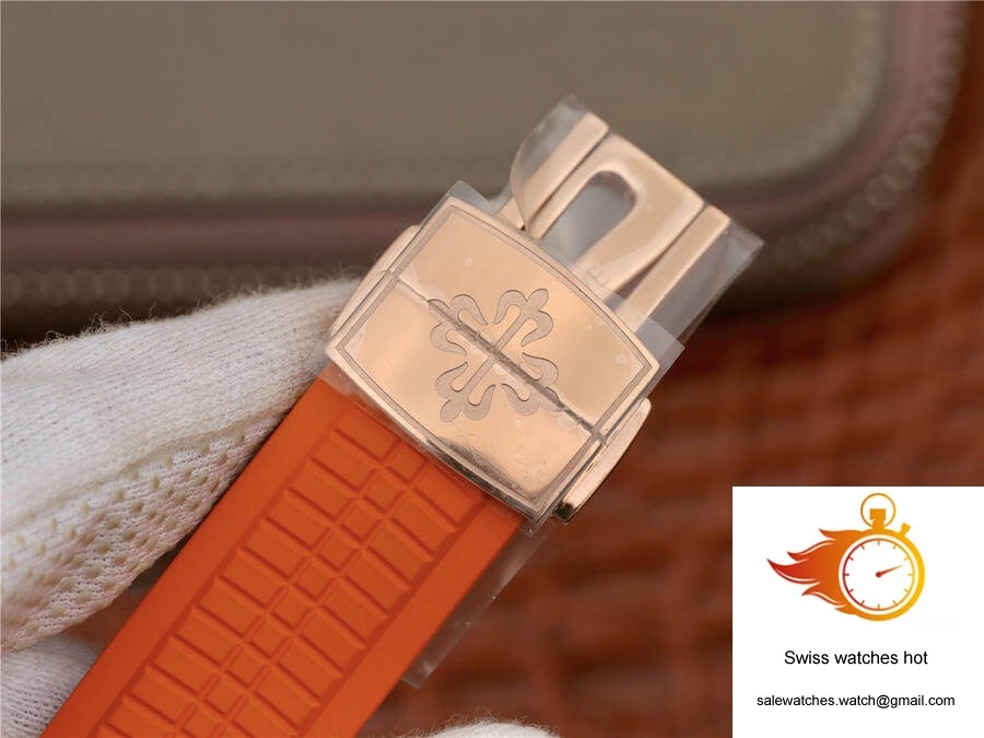 Patek Philippe Aquanaut 5968A-001 Orange Strap 9 Patek Philippe Aquanaut 5968A-001 Orange Strap 9