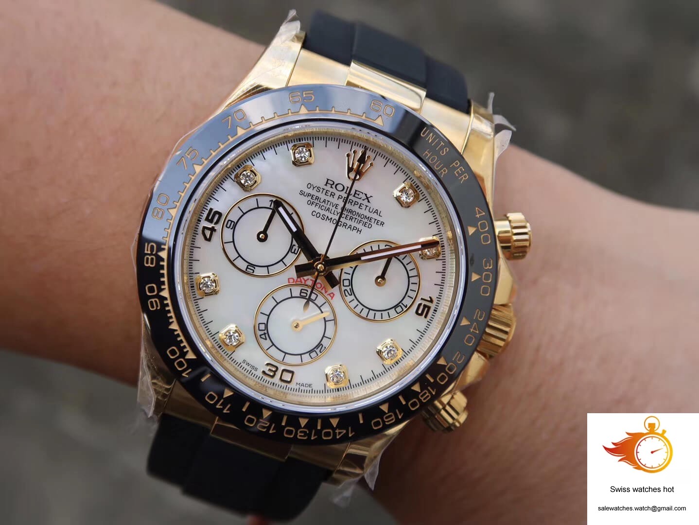 Rolex Daytona Cosmograph M116518ln-0037 JH Factory V6 Diamond Dial 9 Rolex Daytona Cosmograph M116518ln-0037 JH Factory V6 Diamond Dial 9