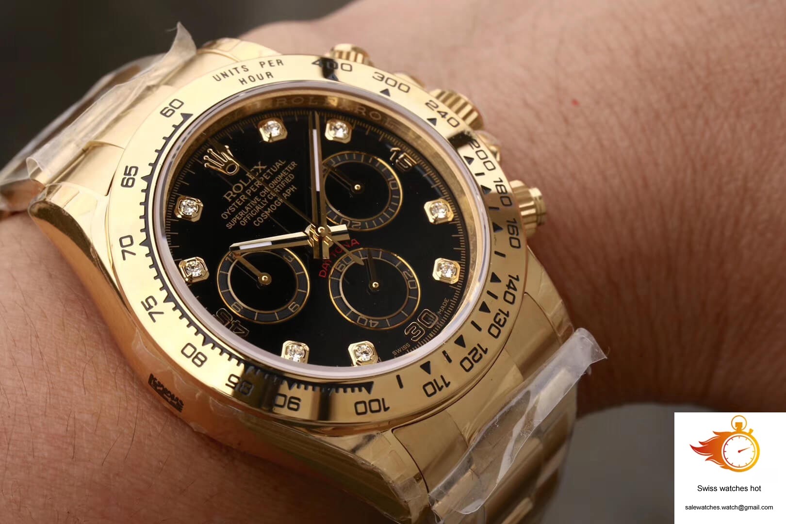 Rolex Daytona Cosmograph M116508-0008 JH Factory Diamonds Black Dial 9 Rolex Daytona Cosmograph M116508-0008 JH Factory Diamonds Black Dial 9