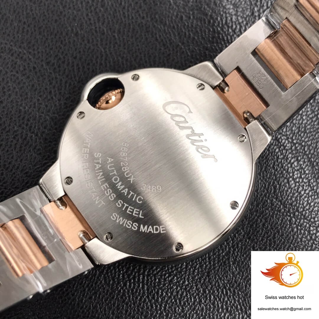 Ballon Bleu De Cartier Ladies 33MM V6 Factory Gold strap 9 Ballon Bleu De Cartier Ladies 33MM V6 Factory Gold strap 9