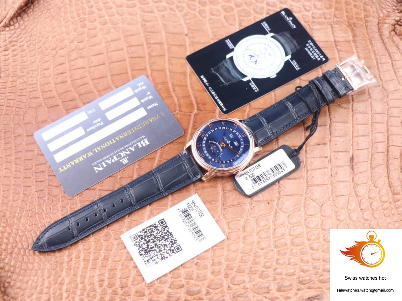 Blancpain Villeret 6654-3640-55 OM Factory V3 Blue Dial 9 Blancpain Villeret 6654-3640-55 OM Factory V3 Blue Dial 9
