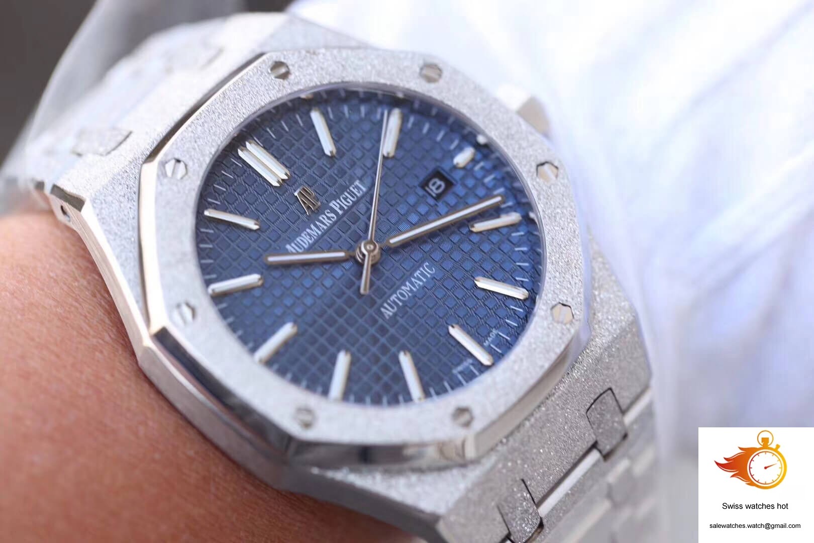 Audemars Piguet Royal Oak 15454BC.GG.1259BC.01 JH Factory Blue Dial 9 Audemars Piguet Royal Oak 15454BC.GG.1259BC.01 JH Factory Blue Dial 9