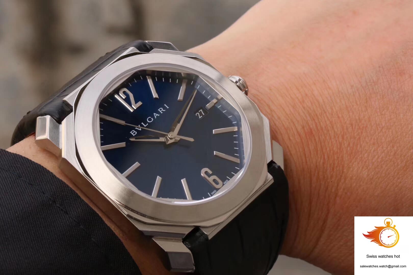 Bvlgari Octo 102429 BGO38C3SLD Dark Blue Dial 9 Bvlgari Octo 102429 BGO38C3SLD Dark Blue Dial 9