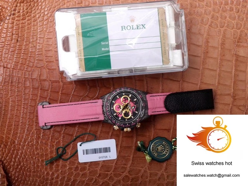 Rolex Daytona Cosmos Chronograph Carbon Fiber Edition Pink Exploded Dragon Dial 9 Rolex Daytona Cosmos Chronograph Carbon Fiber Edition Pink Exploded Dragon Dial 9