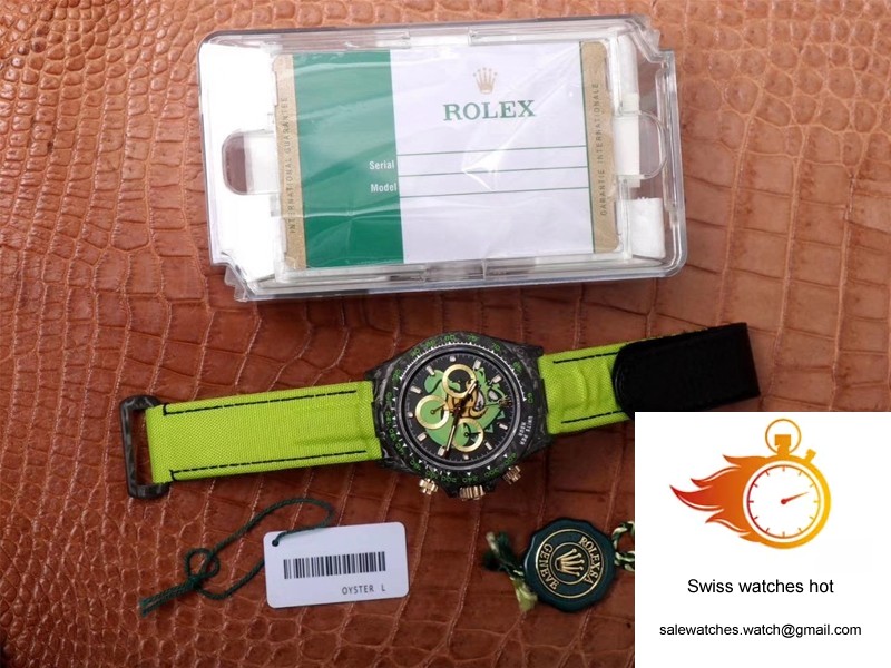 Rolex Daytona Cosmos Chronograph Carbon Fiber Edition Green Exploded Dragon Dial 9 Rolex Daytona Cosmos Chronograph Carbon Fiber Edition Green Exploded Dragon Dial 9