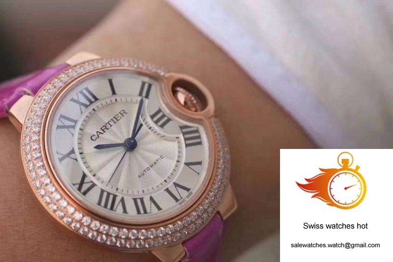 Cartier Ballon Bleu 36MM Rose Gold V9 Factory Silver Dial 9 Cartier Ballon Bleu 36MM Rose Gold V9 Factory Silver Dial 9