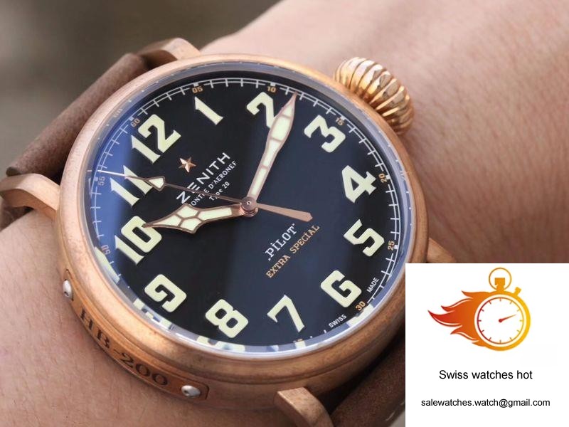 Zenith Pilot Type 20 Extra Special Bronze 29.2430.679.21.C753 XF Factory Black Dial 9 Zenith Pilot Type 20 Extra Special Bronze 29.2430.679.21.C753 XF Factory Black Dial 9