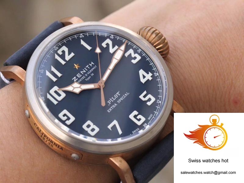 Zenith Pilot Type 20 Extra Special 29.2430.679.21.C753 XF Factory Blue Dial 9 Zenith Pilot Type 20 Extra Special 29.2430.679.21.C753 XF Factory Blue Dial 9