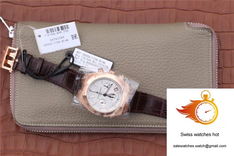 Vacheron Constantin Overseas Chronograph 5500V/000R-B074 8F Factory Silver Dial 9 Vacheron Constantin Overseas Chronograph 5500V/000R-B074 8F Factory Silver Dial 9