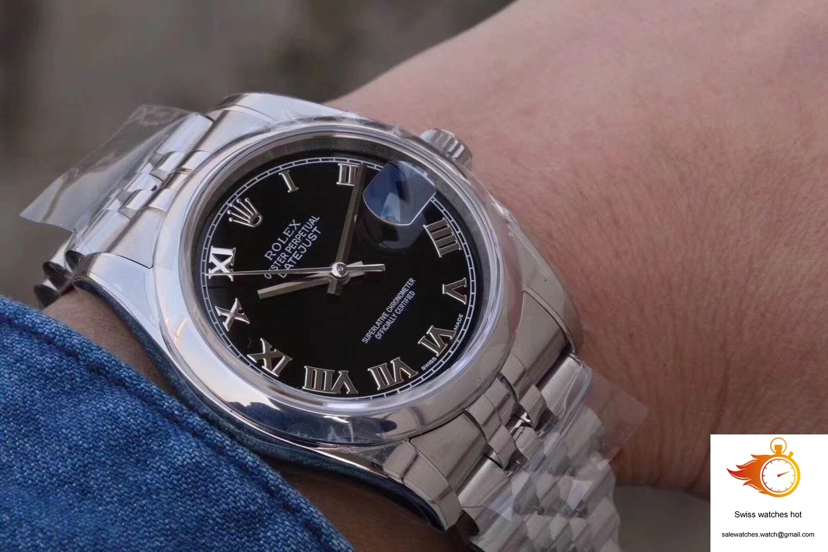Rolex Datejust 116234 36mm AR Factory Black Dial Rome Time Scale 9 Rolex Datejust 116234 36mm AR Factory Black Dial Rome Time Scale 9