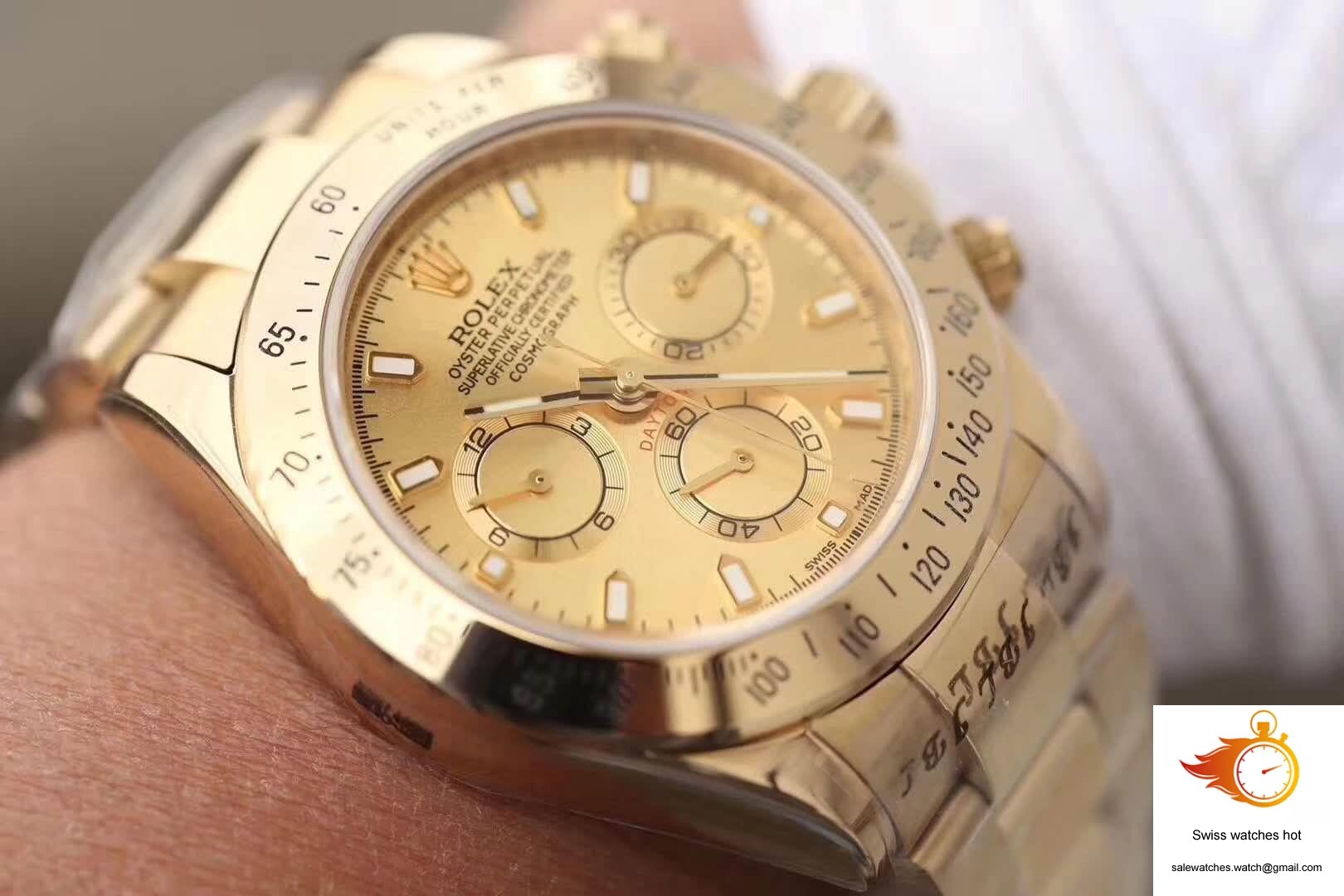 Rolex Daytona Cosmograph 116503 JH Factory Gold Dial 9 Rolex Daytona Cosmograph 116503 JH Factory Gold Dial 9