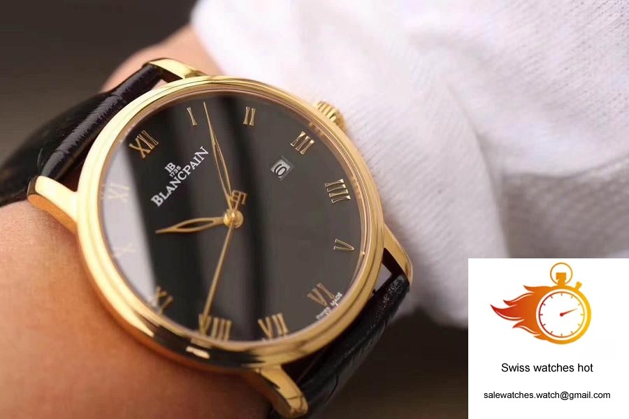 Blancpain Villeret Ultraplate 6651-1127-55B ZF Factory Black Dial 9 Blancpain Villeret Ultraplate 6651-1127-55B ZF Factory Black Dial 9