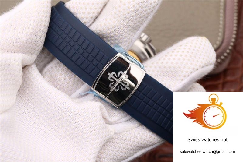 Patek Philippe Aquanaut Dual Time 5164A-001 MP Factory Blue Dial 9 Patek Philippe Aquanaut Dual Time 5164A-001 MP Factory Blue Dial 9