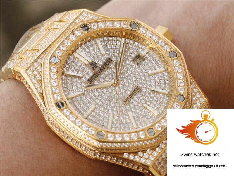 Audemars Piguet Royal Oak 15400.OR01 Diamonds Dial 9 Audemars Piguet Royal Oak 15400.OR01 Diamonds Dial 9
