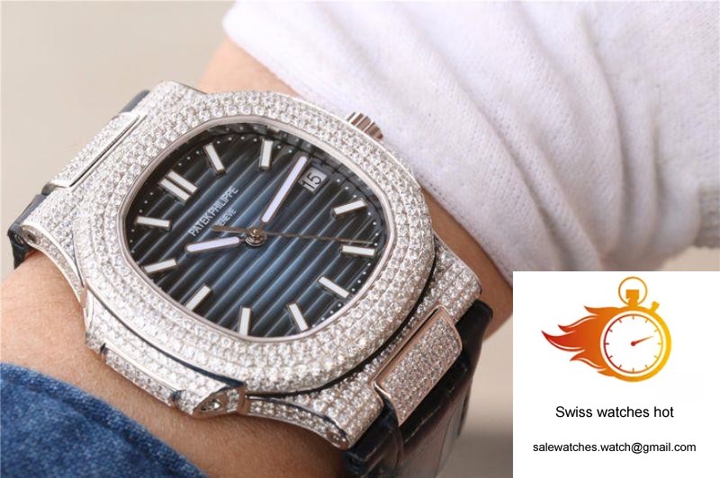 Patek Philippe Nautilus Jumbo 5719/1G-001 KM Factory Blue Dial 9 Patek Philippe Nautilus Jumbo 5719/1G-001 KM Factory Blue Dial 9
