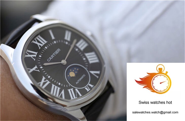 Drive De Cartier Moonphase WGNM0009 Black Dial 9 Drive De Cartier Moonphase WGNM0009 Black Dial 9