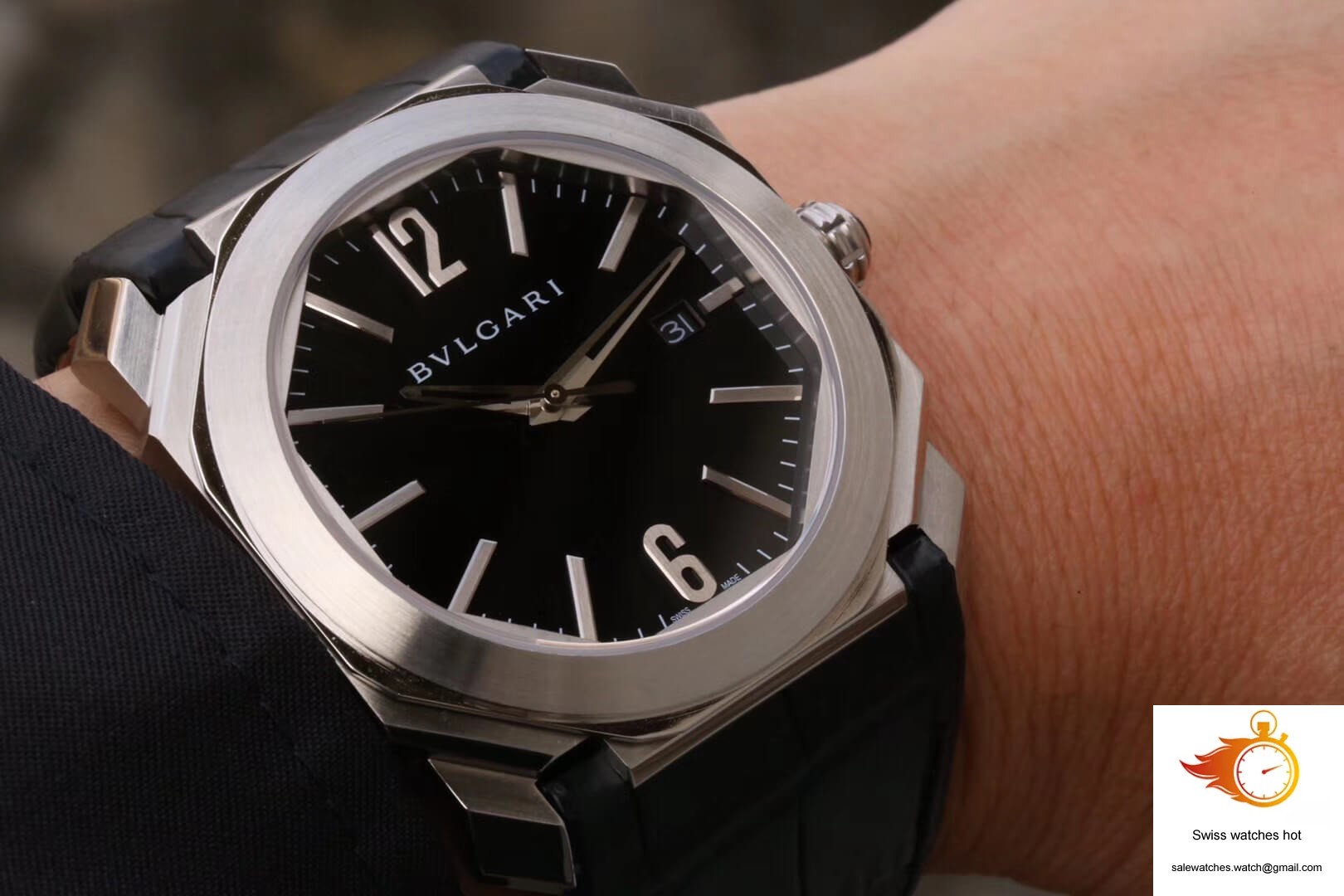 Bvlgari Octo 101964 BGO41BSLD Stainless Steel Bezel 9 Bvlgari Octo 101964 BGO41BSLD Stainless Steel Bezel 9
